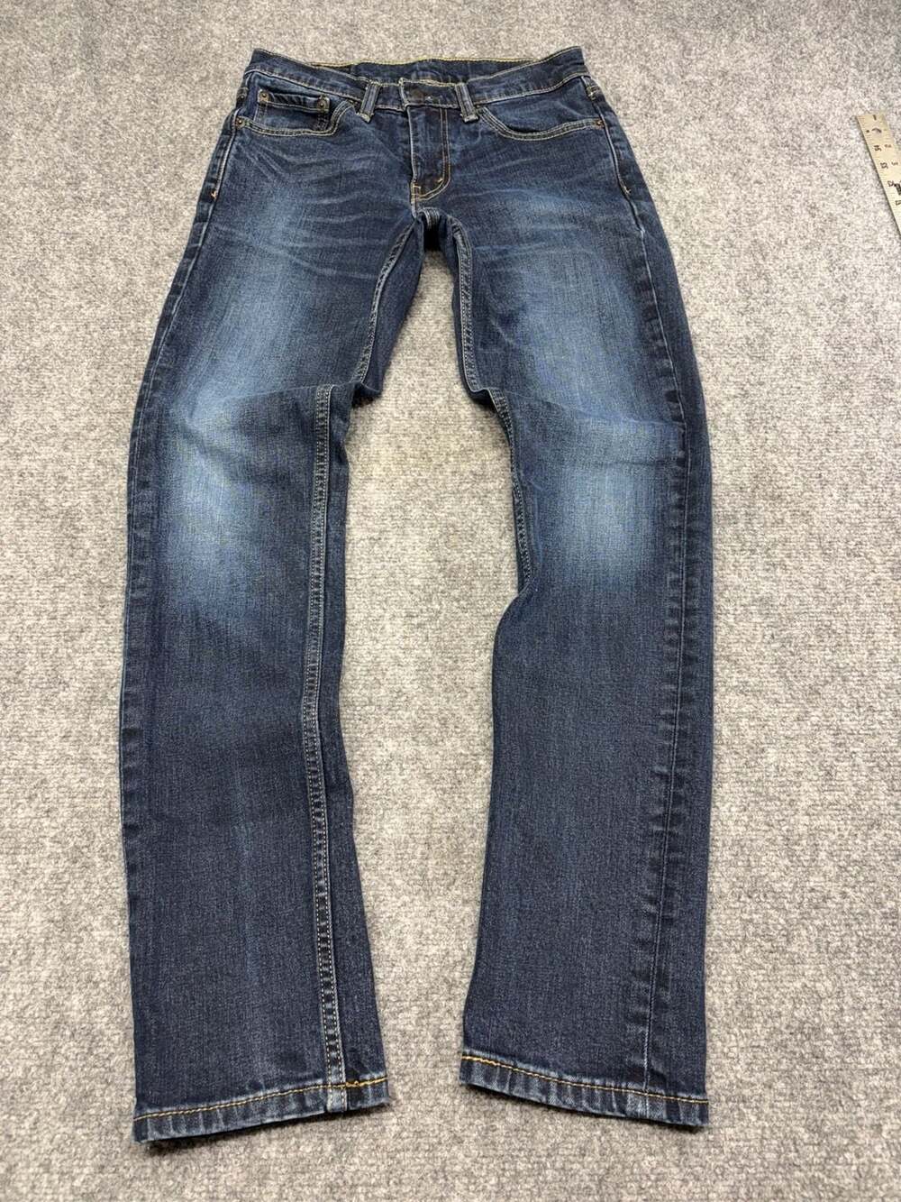 Levis 511 Slim Fit stretch Jeans Mens 28x32 Dark Wash Denim Pants black patch
